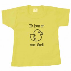 Kort shirt okergeel ikbenereendjevanGod